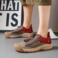 Sandalias de hombre, novedad de verano, zapatos de playa para hombre con suela blanca. Simples, transpirables y resistentes al desgaste. - details 24