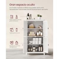 Cocina, Almacenaje 4 Puertas, Estantes Regulables, 30 x 60 x 110 cm, Blanco - details 6