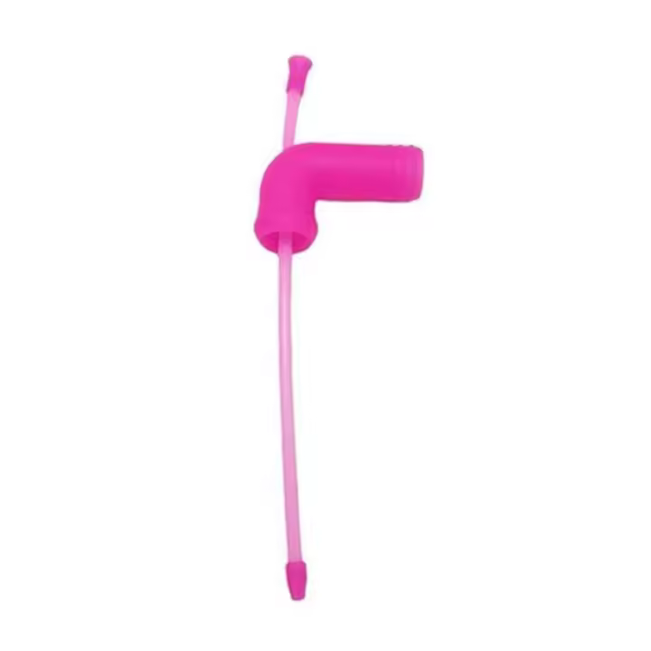 Embudo de Snorkel de cerveza portátil, Chugger de cerveza, bebida rápida para juegos de fiesta, Chugger de cerveza, embudo de botella de cerveza, Rosa - 1
