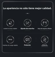 Maquinilla de Pelo Eléctrica Silenciosa Impermeable Integral para Hombres De Empuje para Depilación - details 1