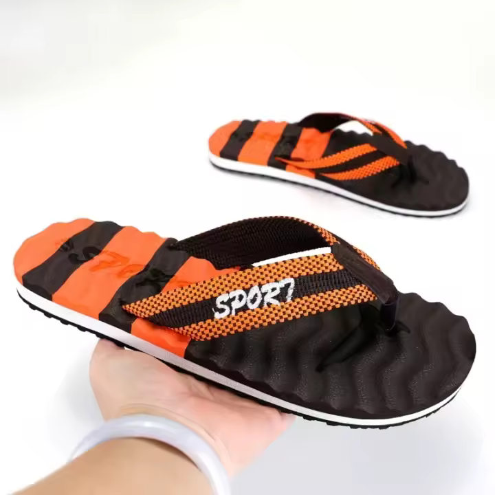 Zapatillas de hombre, chanclas informales de moda para interiores, ropa transpirable con Clip de verano, nuevos zapatos para hombre, Zapatillas de casa, chanclas para hombre 2024 - 1