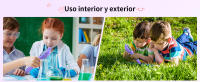 Microscopio Digital para niños, microscopio portátil de 500 pulgadas con 8 LED ajustables, Compatible con grabación de fotos y videos - details 5