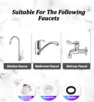 Adaptador de grifo de cocina, 3 modos, boquilla de filtro de salpicaduras, burbujeador de ahorro de agua para baño, extensor de grifo para el hogar, difusor Rotatin de 360 ° - details 2