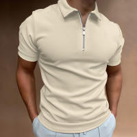 Verano hombre polo camisa cuello manga corta solapa camiseta casual fit top - details 4