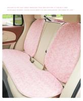 Felpa cálida de invierno rosa avanzada con funda de cojín de asiento antideslizante para coche simple universal - details 6