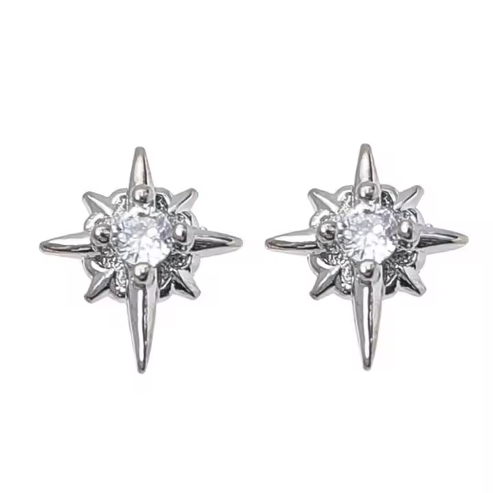 Pendientes de botón de aleación para hombres, joyería de moda, Simple, elegante, personalidad, 1 par - 1