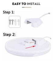 Lámpara de Techo LED Moderna CANMEIJIA 20/30/40/50W Luz de Panel de Techo 220V Iluminación Interior para Cocina Dormitorio Sala de Estar Material de Cuerpo Plástico Color Emitiendo Blanco - details 17