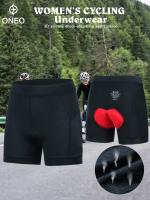 Pantalones Cortos de Ciclismo para Mujer - ONEO de Alta Elasticidad, Poliéster/Spandex Transpirable, No Transparente, Diseño de Bloques de Color con Almohadilla de Absorción de Impactos de Silicona 3D, Ideal para Montar al Aire Libre - details 9