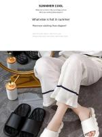 Chanclas de Pareja Suaves Suela Gruesa para Hogar y Exteriores Estilo de Playa para Hombres en Verano - details 12