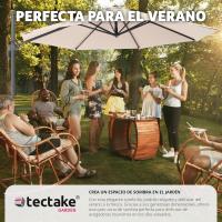 Parasol Ajustable para Protección UV Ventilación Superior Ideal para Jardín, Terraza Exterior, Patio - details 7