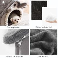 Cama plegable para perros y gatos, casa extraíble y lavable para mascotas, nido de interior - details 5