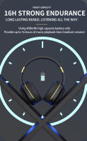 Auriculares inalámbricos con Bluetooth, audífonos plegables con Cable de Audio AUX de 3,5mm, opción de Cable para PC, juegos, música, luz de respiración RGB - details 7