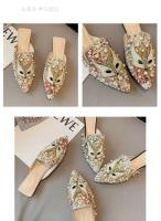 Zapatos planos de mujer con punta puntiaguda y espalda expuesta, zapatos de mujer antideslizantes - details 9