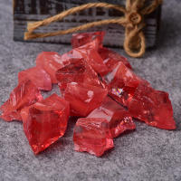 Piedra fragante difusa de 100g, cristal de fundición rojo sandía, cuarzo crudo, grava rugosa, adornos artesanales, decoración de jardín - details 0