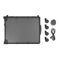 Estuche de maquillaje enrollable de 22 ", organizador de viaje con 8 piezas, 5W, bombillas LED, 3 tipos de Color y espejo negro, 12V - details 2