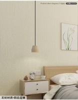 Papel tapiz blanco autoadhesivo de barro diatós, tela no tejida gruesa, pegatina de pared tridimensional 3D para dormitorio - details 9