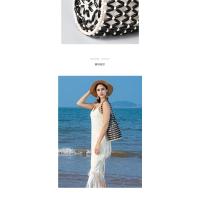 Bolso de cuentas tejido a mano bolso de hombro de viaje bolso de cubo portátil de vacaciones junto al mar - details 7