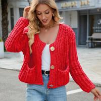 Chaqueta de Punto para Mujer Vintage Coreana Cuello en V, Moda Tendencia 2024, Attractiva - details 9