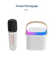 Máquina de Karaoke inalámbrica portátil con micrófono Dual, Altavoz Bluetooth PA, sistema KTV DSP, sonido estéreo HIFI, luces LED de colores RGB - details 18