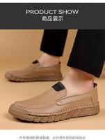 Nuevos zapatos casuales de cabeza redonda para hombres de cuero para hombres, mocasines, zapatos para hombres - details 13