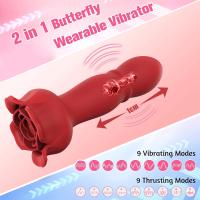 Vibrador con Control Bluetooth para mujer, juguete rosa para mujer, consolador de empuje, estimulador de clítoris, tapón Anal de próstata, masajeador, juguete sexual para pareja - details 3
