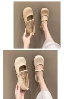 Zapatillas Casuales para Mujer Suaves, Cuerda Redonda, Punta Abierta, Tacón Plano, Ideal para Vestido de Verano - details 12