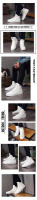 Zapatos de skate de marca para hombre, zapatillas deportivas informales Unisex de alta calidad, zapatillas de deporte de cuero suave blancas de calle modernas para niños - details 9