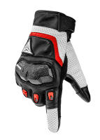 Guantes de motocicleta para hombre y mujer, protección de cuero para pantalla táctil, fibra de carbono, accesorios profesionales para Motocross - details 6