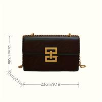 Bolso Cruzado Cuadrado Vintage-Inspiro Bolso de Hombro de Moda Versátil con Cierre de Metal - details 9