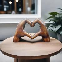 Escalera de resina en forma de corazón para el hogar, sala de estar, lámpara de escritorio, adornos de viento de lujo, Acción de Gracias - details 3