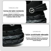 Zapatos de Seguridad para Trabajo Tejidos Voladores con Botón Resistentes al Desgaste, Cómodos, Ligeros y Transpirables para Hombres - details 11