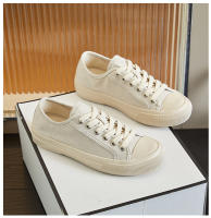 Zapatos de lona con almohadilla de piel de cerdo, zapatos individuales casuales de fondo plano para mujer, zapatos pequeños blancos versátiles - details 20