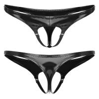 Bolso inflable saro sexy para hombre, ropa interior de látex, camisola, espalda en forma de T, corsé ajustado con letras impresas, tanga, - details 6