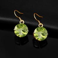 Pendientes de peridoto de lujo dorados para mujer, piedra de 15x15mm, plata pura elegante 925, conjuntos de joyería para fiesta y boda, regalo de boda - details 1