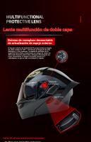 Casco integral moto mujer aire libre modular hombre MX Carreras de Locomotora - details 5