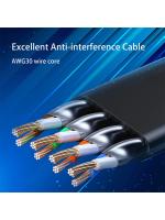 Cable Ethernet CAT 8 40Gbps 2000MHz RJ45 Red LAN Patch Cord Plano Para Modem Router PS 5/4 10m 15m 20m 30m 50ft 100 Pies - details 8