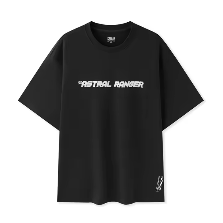 Camiseta de Verano 2024 para Hombres Manga Corta, Estampado con Bordado Texturado, Ajuste Suelto - 1