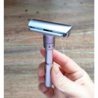 Nueva afeitadora de seguridad ajustable para hombres Afeitadora plegable de doble hoja - details 7