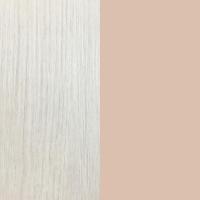 Acabado en Blanco Alpes, Gris y Rosa Pastel, Medidas: 90 cm (Largo) x 200 cm (Alto) x 52 cm (Fondo) - details 7