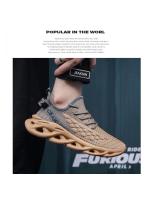 Zapatillas de correr para hombre, zapatos ligeros de suela gruesa para exteriores, calzado de entrenamiento para caminar - details 8