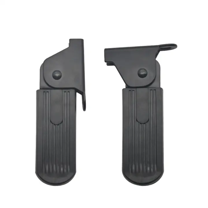 Pedal delantero para ciclomotor eléctrico, Pedal plegable delantero, almohadilla de soporte para pierna, placa de acero engrosada, accesorios para bicicleta eléctrica de 7cm, 2 uds. - 1