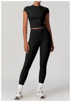 Pantalones de Yoga de Cintura Alta Ajuste Ajustado para Abdomen y Cadera Secado Rápido - details 28