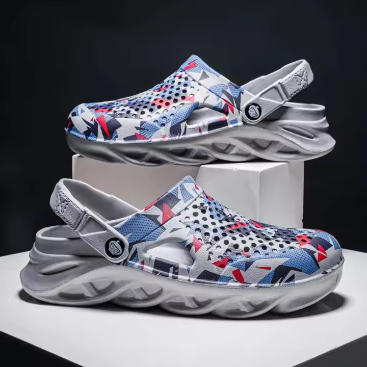 Sandalias Unisex Verano Exterior Plataforma Moda Sandalias De Playa EVA Suela Zuecos Diapositivas De Moda Para Hombres Y Mujeres - 1