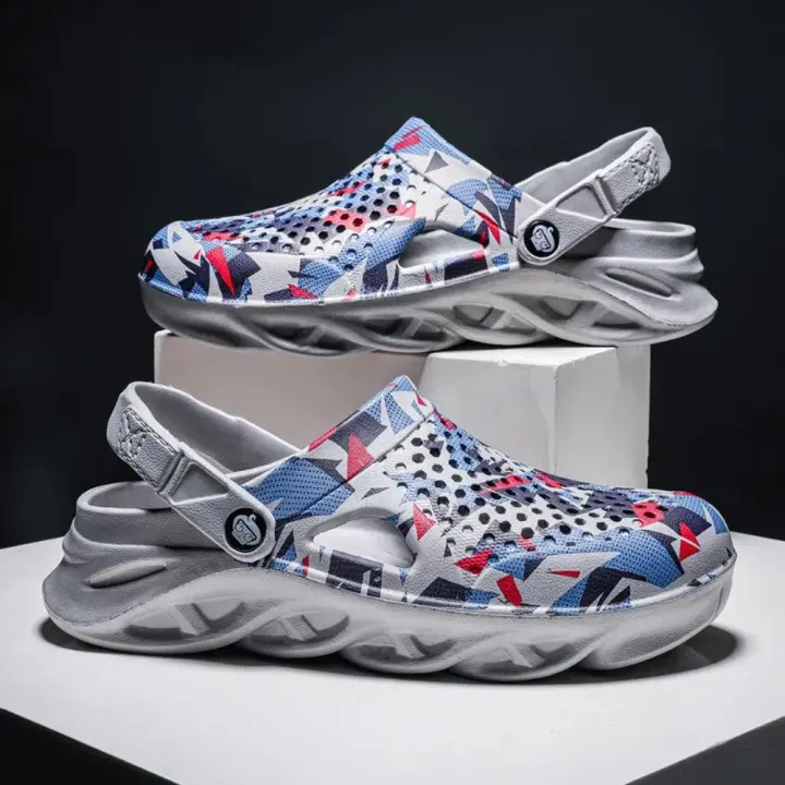 Sandalias Unisex Verano Exterior Plataforma Moda Sandalias De Playa EVA Suela Zuecos Diapositivas De Moda Para Hombres Y Mujeres - 1