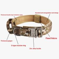 Collar táctico para perros al aire libre Hebilla de metal, collar transpirable de nailon, entrenamiento de perros medianos y grandes - details 1