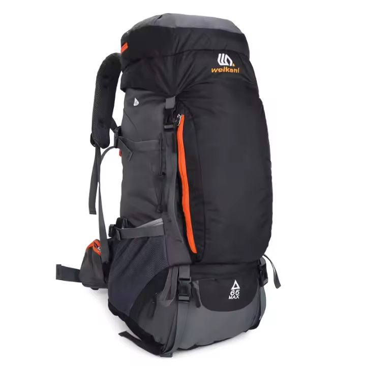 Mochila de viaje multifuncional para hombres y mujeres, mochila de 65 litros, impermeable, para camping, senderismo y viajes - 1
