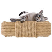 Cuerda de Sisal Natural para decoración de interiores, árbol de gato, marco de tejido, regalo Ideal para gatos grandes, bricolaje - details 5