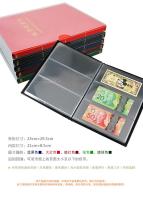 Nuevo 40/60 soportes para billetes de papel colección de álbumes de libros almacenamiento negro rojo azul - details 4