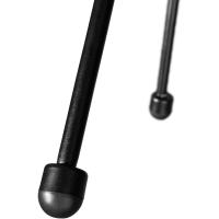 Juego de Sillas de Jardín Exterior Estilo Acapulco Resistente a la Intemperie, Polietileno para Cintas y Patas, Hasta 120kg Negro - details 16