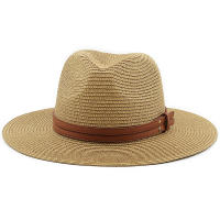 Sombreros panamá de ala ancha para hombre y mujer, sombrero de paja para la playa, protección UV, UPF, 54-58-60cm - details 3